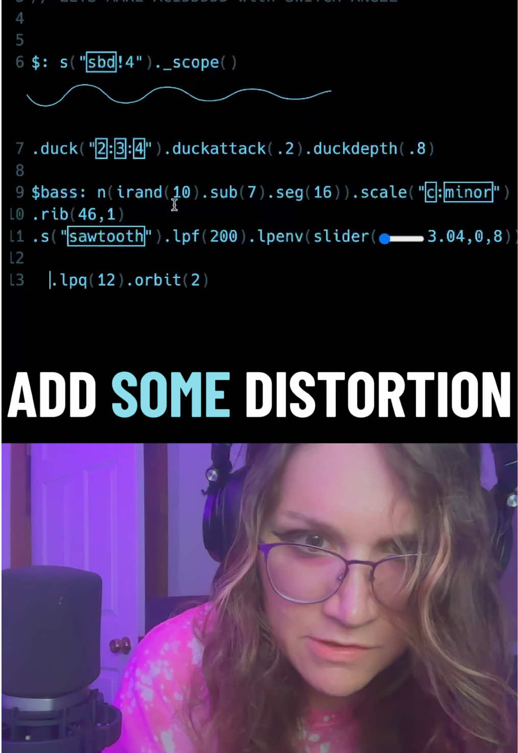 How I make pulverizing acid techno with code like I danced to at #mutek this year (pt 1) #livecoding #algorave #electronicmusic 