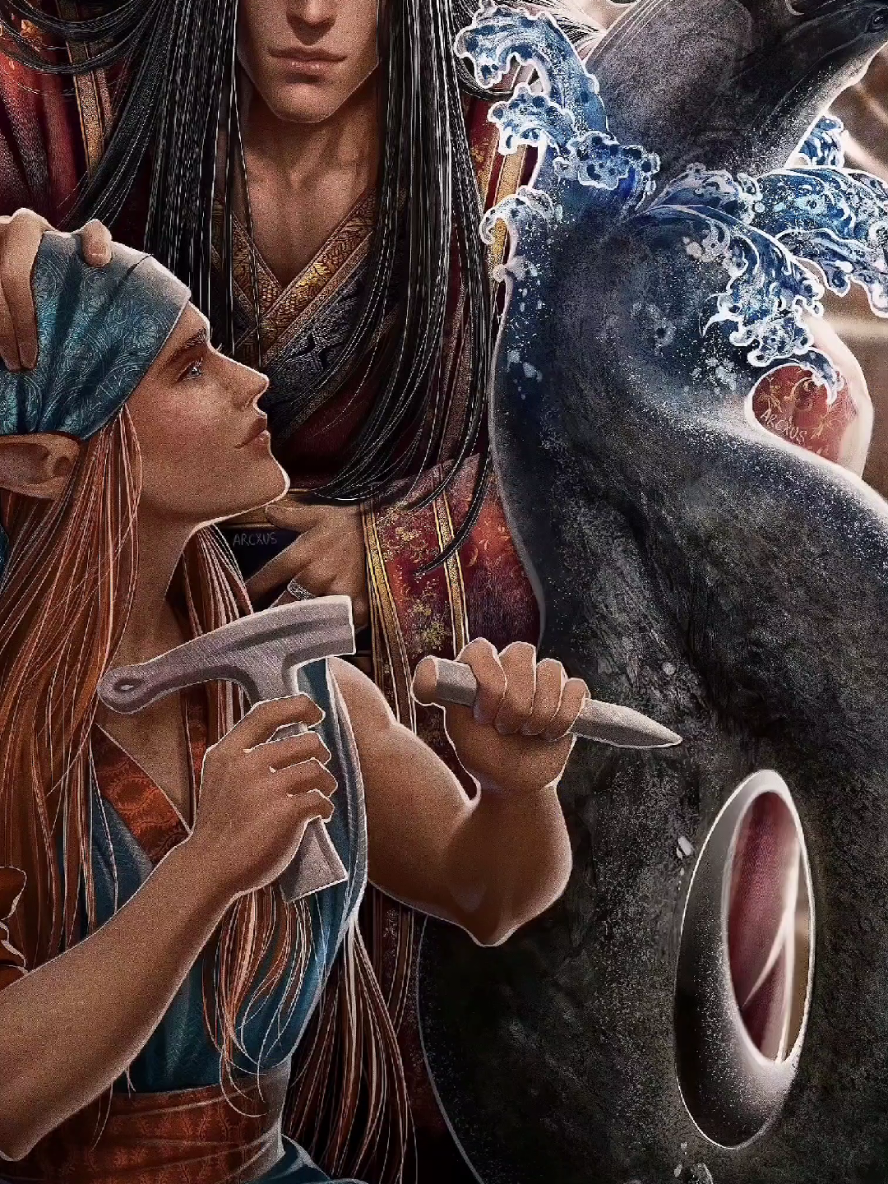 TRSB piece no 2 — #feanor and #nerdanel 💖💖💖 #tolkien #lotr #lordoftherings #fyppppppppppppppppppppppp #digitalart #David #art 