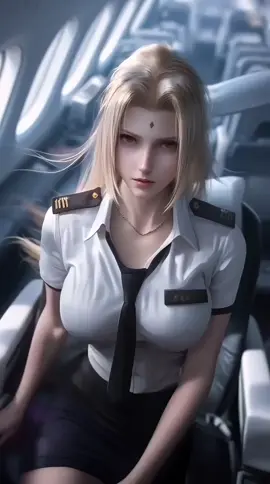 So I want to fly on a plane 🥰 #naruto #waifu #hinata #tsunade 