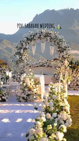 ⛰️🤍Outdoor nikah, jom wssp utk details ✅😊 #thepelamin #fyp #nikah #outdoorwedding #pelaminnikah #gunungkinabalu #kotakinabalusabah #ranausabah #sabahancrew_fams #sabah #wedding #foryoupage #thepelaminranau #fyppppppppppppppppppppppp #ranau #4u #sabahwedding 