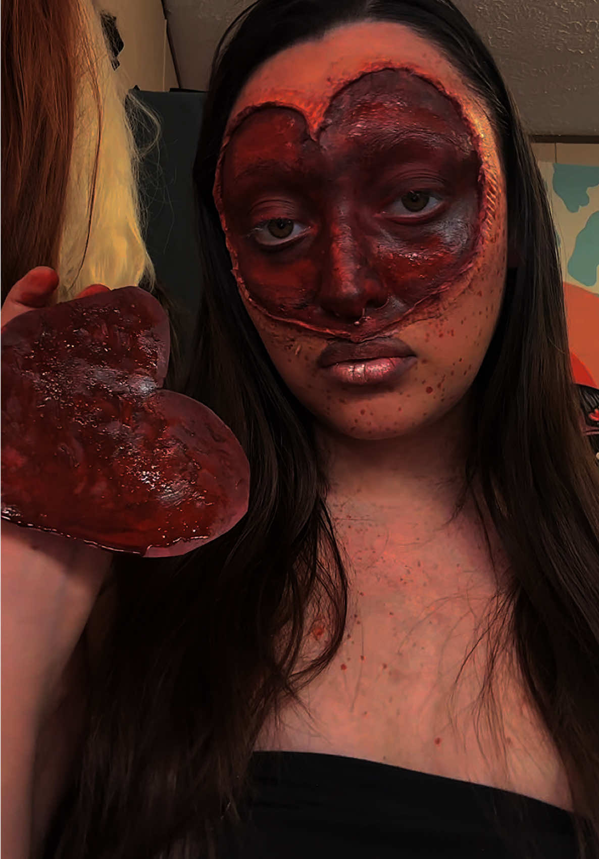 Beneath this skin there’s a beast #fx #fxmakeup #triggerwarnning #fyp #halloweenmakeup  