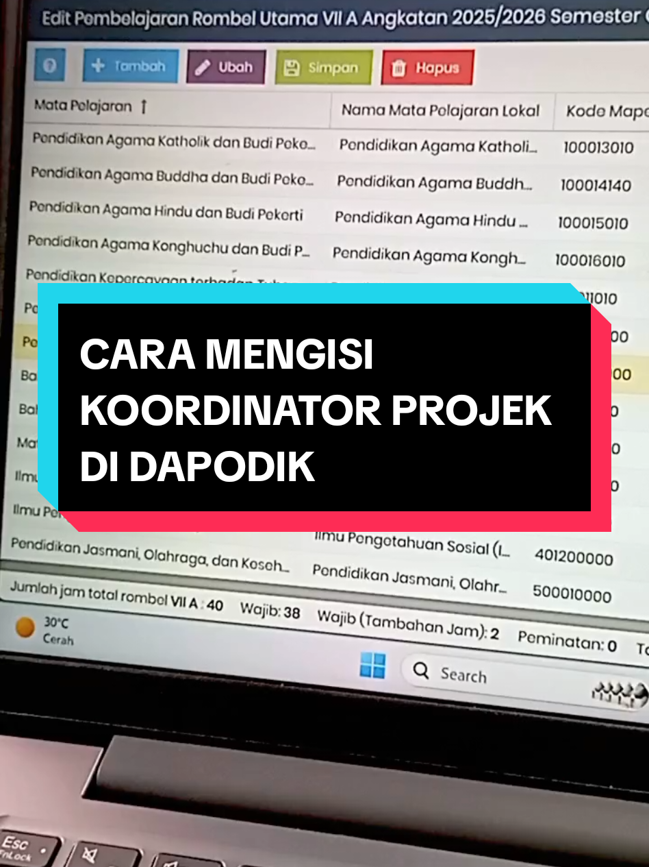 bapa/ibu simak yang dapat tugas tambahan koordinator pembelajaran berbasis projek #gurukontenkreatorpendidikan  #gurukontenkreator  #projek #operator  #gurumuda 