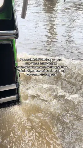 Papasok kahit binabagyo para may pang luxury car at private plane mga amo nating politiko. Nakakahiya naman kase kung mag ko-commute  lang sila. #fyp #corraption #dds #floodcontrolproject 