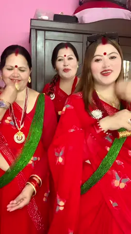Happy teej@shova @mina dd bahini 