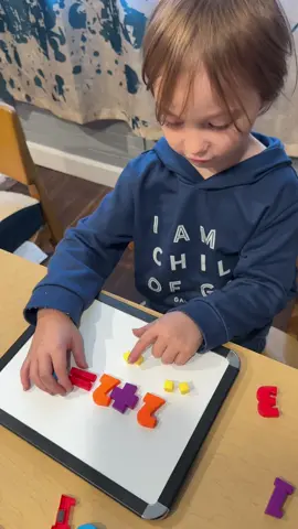 Working on math . He would technically just be entering public school as a kindergartener, but here he is already learning skills above grade level . I love unschooling my kids they learn so much faster and we make ever lesson fun. 
