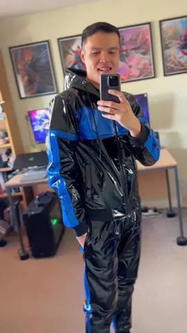 Follow me for more @realstevenwu __________________________________ Tracksuit by @TWINKX  __________________________________ #twinkx #pvc #shinyoutfit #twink #tracksuit 