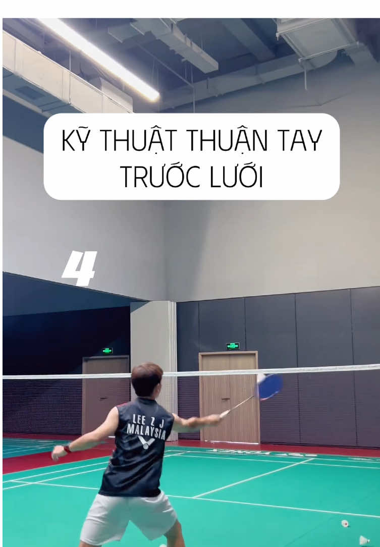 Kỹ thuật thuận tay trước lưới #badminton #caulong #badmintonun #badmintonlovers #kythuatcaulong 
