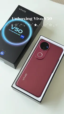 Unboxing Vivo V50 Red.❤️#unboxing #vivo #vivov50 #shopiphone_kad #ผ่อนไปใช้ไป 