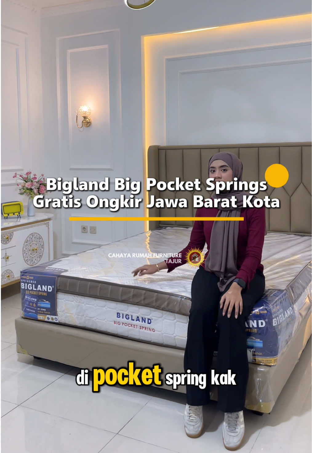 Kasur yang memberikan dukungan dan kenyamanan yang disesuaikan dengan bagian tubuh, dengan zona yang lebih lembut untuk bahu dan kepala, serta zona yang lebih kokoh untuk area pinggang dan punggung, yang bertujuan untuk menjaga postur tubuh tetap lurus, mengurangi titik tekanan, dan melancarkan peredaran darah, sehingga menghasilkan tidur yang lebih nyenyak dan membantu mengurangi rasa sakit punggung mau samaan? Coba cek bio yaa👀  Promo: Gratis Ongkir JABODETABEK KOTA, diluar daerah tersebut mohon chat admin terlebih dahulu. Pembayaran boleh full di rumah setelah barang di terima (COD). Cahaya Rumah juga menjual lemari pakaian, sofabed, meja rias, bufet, dan meja makan. Toko Offline: Cahaya Rumah Furniture memiliki 7 toko offline Buka setiap hari mulai pukul 08.00 - 21.00 WIB •⁠ ⁠(CR) Cahaya Rumah Tajur, Kota Bogor (Pusat) •⁠ ⁠CR Cabang Gunung Batu Loji, Kota Bogor •⁠ ⁠CR Cabang Leuwiliang, Kabupaten Bogor •⁠ ⁠CR Cabang Jalan Baru, Kota Bogor •⁠ ⁠CR Cabang Bojonggede, Kabupaten Bogor •⁠ ⁠CR Cabang Cimande, Kabupaten Bogor •⁠ ⁠CR Cabang Ciawi, Kota Bogor #fyp #furniture #mebelbogor #isianrumah #perlengkapanrumah          