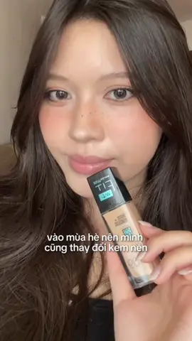 Kem nền mỏng nhẹ che phủ tốt với nhiều tone màu #maybelline_vn #maybelline #muataitiktokshop #kemnen #fitmemaybelline 