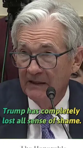 Trump has completely lost all sense of shame.#fyp #tiktok #usa #foryou #jeromepowell 