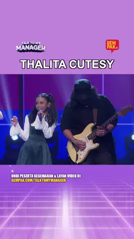 What a performance by Thalita. Very cutesy 😍 Talk To My Manager 🗓️ Setiap Ahad 🕰️ 840 Malam | Live+ ⏰ 9 Malam | Main Show 📺 Astro Ria, Sooka dan Astro One Suka rancangan dan drama terbaharu? Nikmati hiburan tempatan dan antarabangsa tanpa henti dengan Astro One — kini dengan bundle eksklusif Disney+ Hotstar dan HBO Max, dari RM69.99/sebulan. #TalkToMyManagerMY #AstroOne #sookamalaysia #JomUsha 