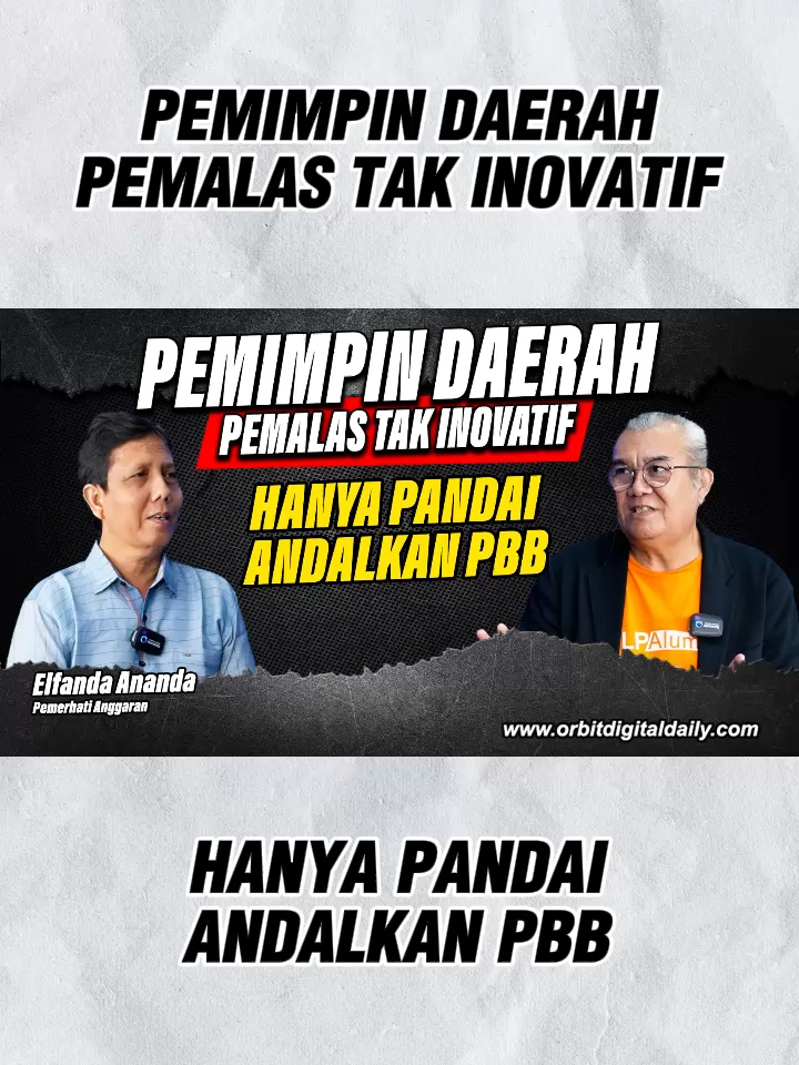 Ngorbit (Ngobrol Bersama Orbit), host Rizanul berbincang dengan pemerhati anggaran Elfanda Ananda mengenai peran Pajak Bumi dan Bangunan (PBB) sebagai sumber utama pendapatan daerah. Elfanda menilai PBB memang menjadi objek pajak paling mudah dipungut dan menjadi andalan di banyak kabupaten/kota. Namun, ketergantungan berlebihan pada PBB berisiko menimbulkan masalah, mulai dari piutang yang menumpuk hingga beban bagi masyarakat dan pelaku usaha. Ia menekankan, daerah membutuhkan pemimpin yang inovatif agar tidak hanya mengandalkan PBB, tetapi juga mampu menciptakan terobosan kebijakan demi memperkuat ekonomi dan kesejahteraan masyarakat. #medanorbit #sumaterautara #pbb #pajak #pajakbumidanbangunan Video Lainnya Tonton di Youtube Medan Orbit Baca Juga Berita Lainnya di https://orbitdigitaldaily.com/