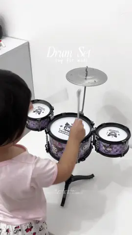 My yannah is so busy to her Drum Set Toy #drumtoy #drumtoyforkids #toysforkids 