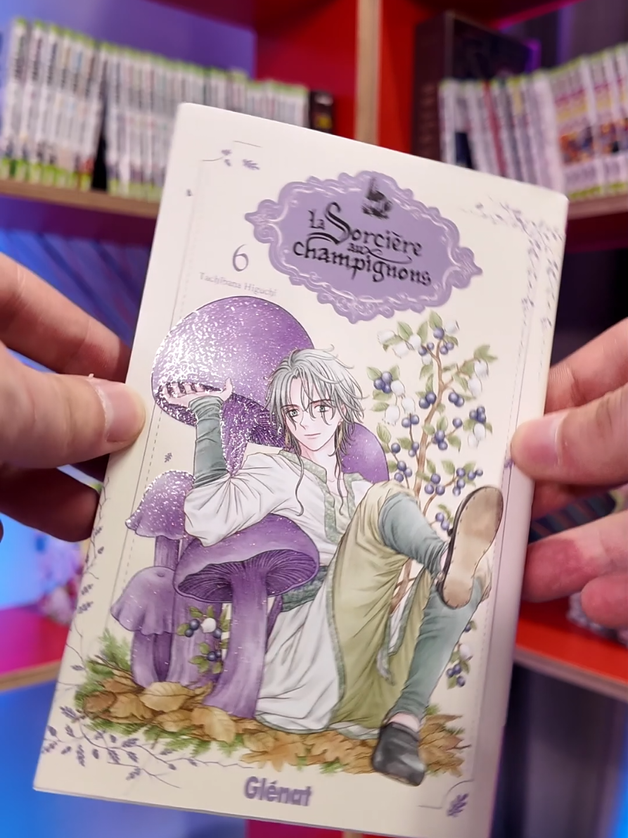 Une illustration incluse pour le premier tirage du tome 6 de La sorcière aux champignons ! #mangatok #shojo #komumanga 