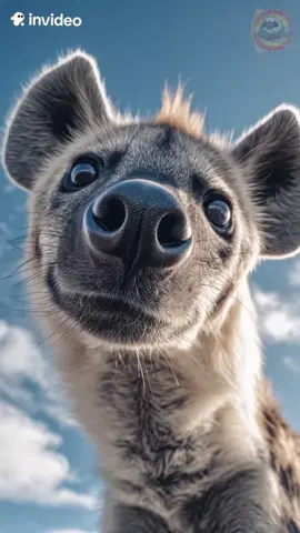 Smile #invideoai #happy #animals #funny #hyena 