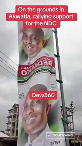 On the grounds in Akwatia, rallying support for the NDC and our parliamentary candidate, Lawyer Bernard Bediako Baidoo, in the by-election. #YouthPowered @NDC AGENDA🇰🇼🇰🇼 @NDC FOR GHANA 🇬🇭 @NDC OFFICIAL 1 🇦🇪 
