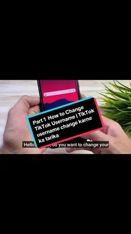 Part 1  How to Change TikTok Username | TikTok username change karne ka tarika #tiktokusername #changeusername #abbaseen🦅 #usatikok🇺🇸  #creatorsearchinsights 