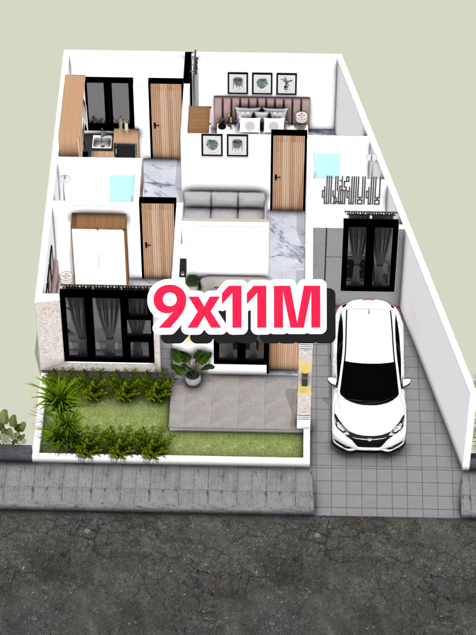 Penataan rumah dilahan trapesium #desainrumah #rumahidaman #denahrumah #rumahimpian #rumahmewah 