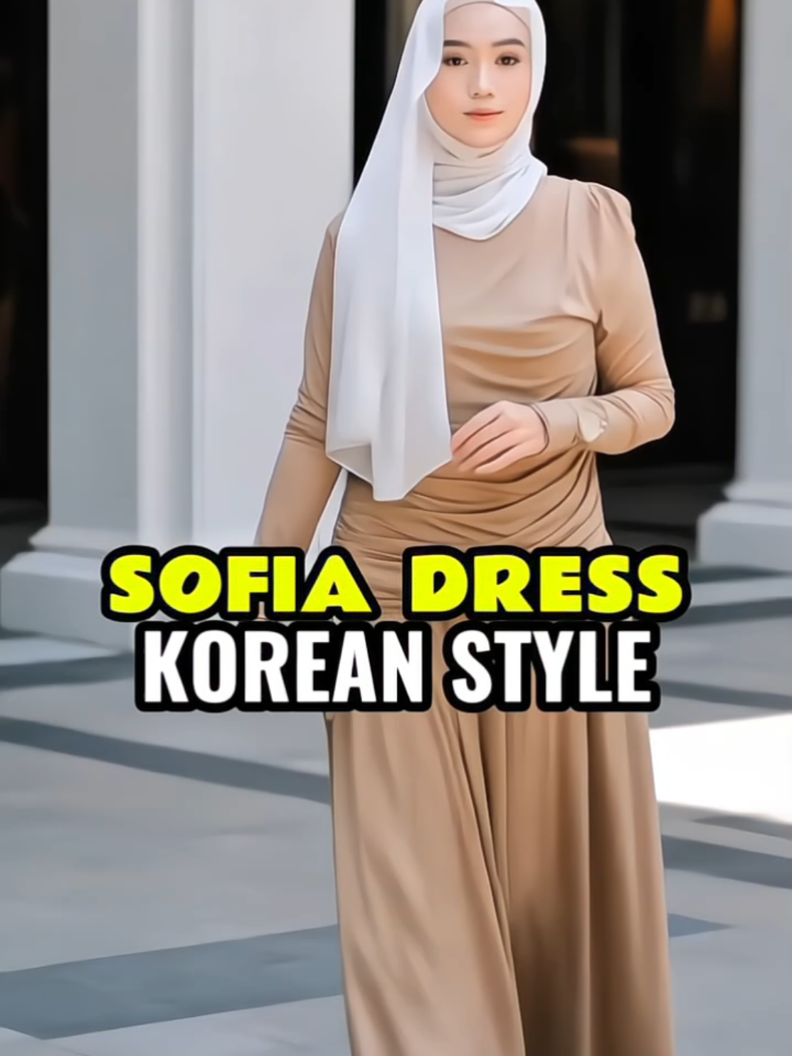 Dress cantik #dress #ootdhijab #dressmuslim #longdress 