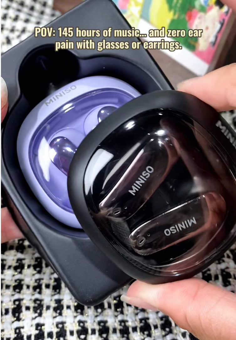 145 hours of unstoppable music, titanium ear hooks for all-day comfort even with glasses or earrings. #freeshipping #3c #spotlightfinds #TikTokShopLaborDaySale #earbudswireless          