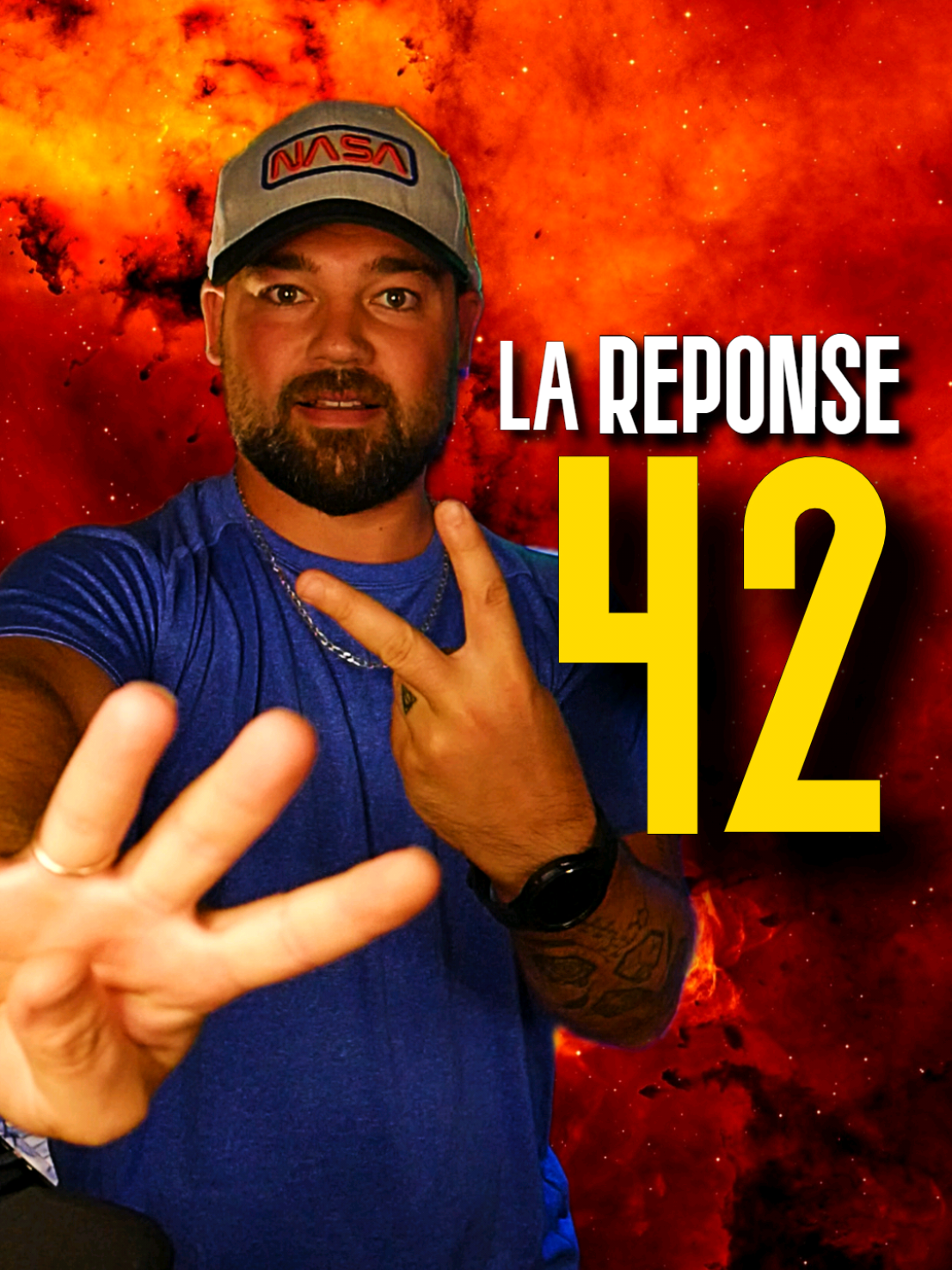 Pourquoi 42 est-il la réponse à tout ? On le retrouve partout : dans les arcs-en-ciel à 42°, dans la nébuleuse M42, dans la culture pop (Lost, Doctor Who, Spider-Man), dans les maths et même dans le corps vivant (42 dents d’un chien, 42 millions de bases sur un chromosome).  Mais au final, tout ça vient d’une blague de science-fiction devenue culte… Douglas Adams et son Guide du voyageur galactique. #42 #mystere #EduTok 