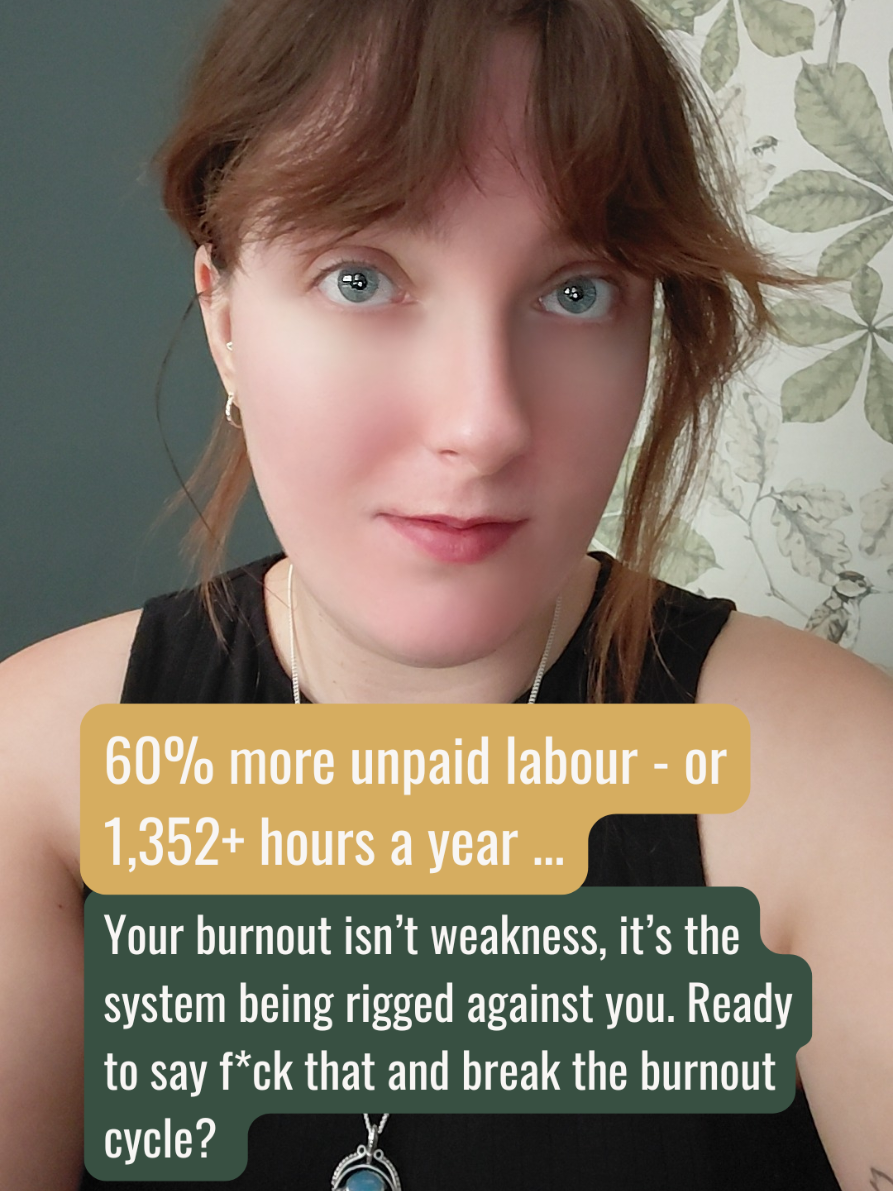 I’m starting a revolution against hustle culture and the systems that keep women like us stuck living life burnt the f*ck out.  So if you’re with me:  👉 Hit that follow button  👉 Copy the link from my bio 👉 Go grab your copy of the Burnout Recovery Eco-System now And let’s rewild this sh*t together 🌿✨️🫶 Let’s get real. 53% of women are burnt out at work, and almost half feel just as drained at home. So where the f*ck are we supposed to recover from burnout? This isn’t “just chores.” It’s a double burden: being the invisible anchor at home AND the overachiever at work. And it’s not just the UK... Globally, women are 32% more likely to burn out than men.  Let that sink in.  This isn’t weakness. This isn’t laziness. It’s the sign of a rigged system. And no amount of surface-level BS hacks are going to fix what runs this deep. Because burnout for women hits different. It’s being everything to everyone, while losing yourself.  It’s holding it all together with a brave smile while feeling like a zombie inside.  It’s running on autopilot. It’s showing up and getting sh*t done - even through soul crushing exhaustion. It’s staring in the mirror and not recognising the woman looking back at you. I’ve been there - twice - before I finally said f*ck this. So how do we break the cycle for good? We start by ditching hustle culture’s lies and unlearning survival mode as the default setting. We rebuild safety in our own body, name the burnout archetypes running us ragged, and rewild ourselves back to life with nature driven healing and deep inner work 🌿✨️🫶 I’ve poured all of my experiences + the science of nature as a healer into my Burnout Recovery Eco-System. The 3 product bundle designed to make rewilding yourself more accessible and easier to put into practice than ever! This isn’t another take a bubble bath and just be better already BS piece of advice. This is rewilding yourself back to a life that doesn’t burn you out, on your own terms, with sustainable, long term tools you can keep coming back to. You don’t want to miss it! 👀 #hustleculturedropout #burnoutrecoverycoach #burnoutarchetypes #natureheals #somaticrewilding 