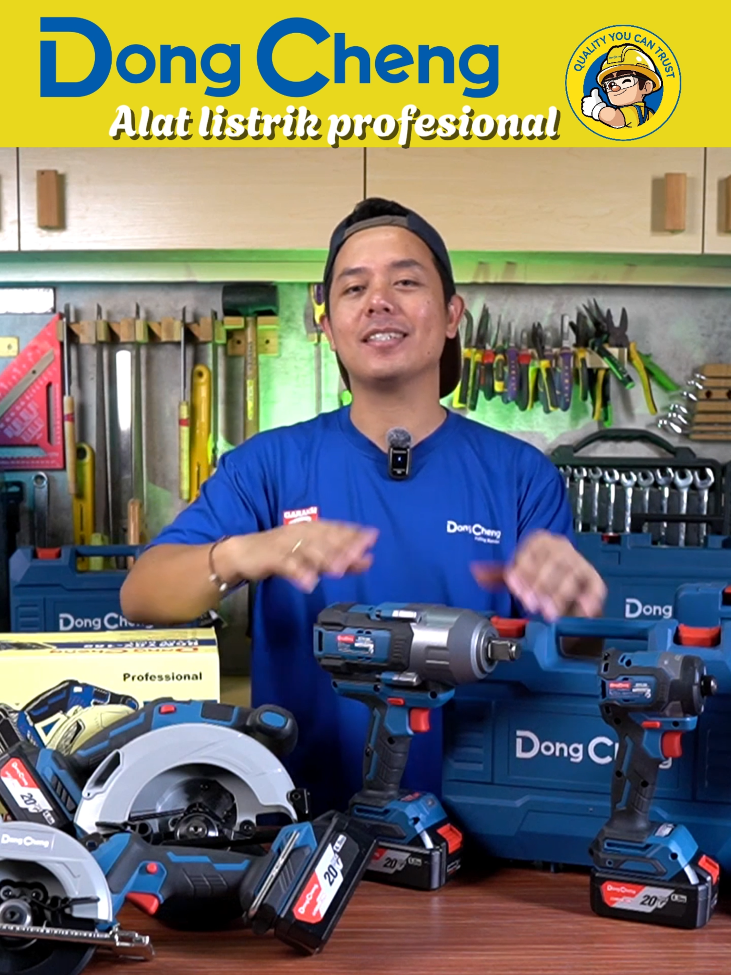 Bor tanpa kabel Dongcheng, ringan tapi bertenaga, bikin kerja dua kali lebih cepat!#dongchengfactorytour2025 #dongcheng #dongchengpowertools #dongchengindonesia #woodworking #perkakasrumah #impactwrench #borlistrik #dirll