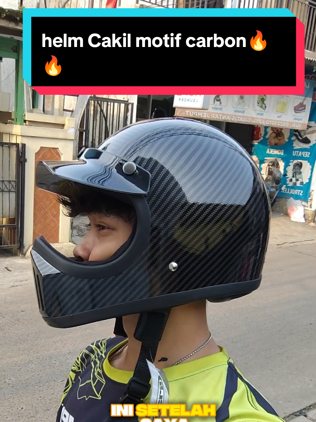 helm niel's cakil harga 100 ribuan🔥🔥#helmcakil #helmniels #helmcarbon #helmetscarbon #cakil 