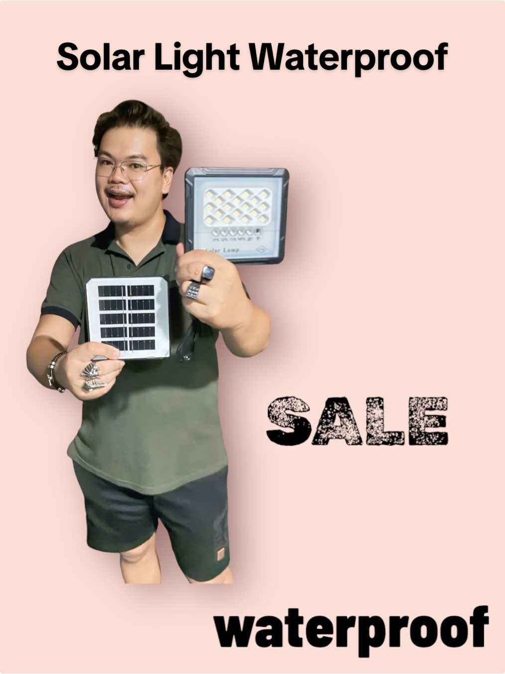 malakas at waterproof pa, ganyan kaganda ang waterproof solar light natoh #powersaver #solarpower #solarlight #waterproofsolarlight #ledlight 