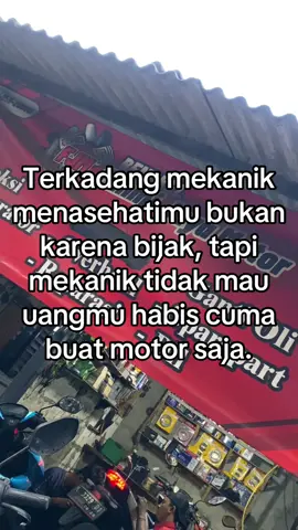 Hidup bukan tentang motor saja😇,nabung buat masa depan juga penting☺️#fyp #mekanik #storymekanik #bengkel #xybca 