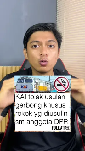 PT KAI tolak usulan DPR gerbong khusus perokok #keretaapi #kai #dpr