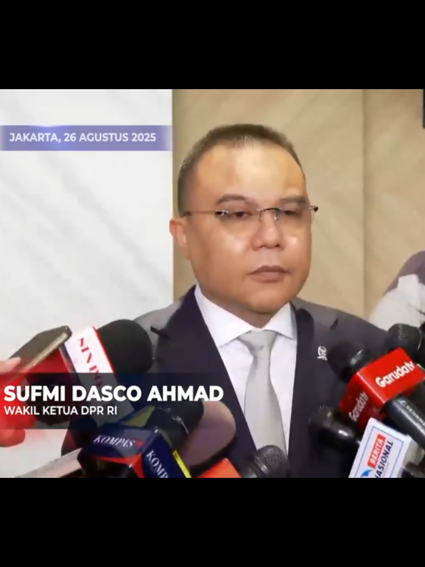 Wakil ketua DPR Sufmi Dasco Ahmad menyebutkan anggota DPR tidak akan menerima tunjangan perumahan sebesar Rp50 juta per bulan lagi setelah Oktober 2025. apakah karena banyak penolakan?? #dpr #dprri #fyp #fypシ゚ #foryou 