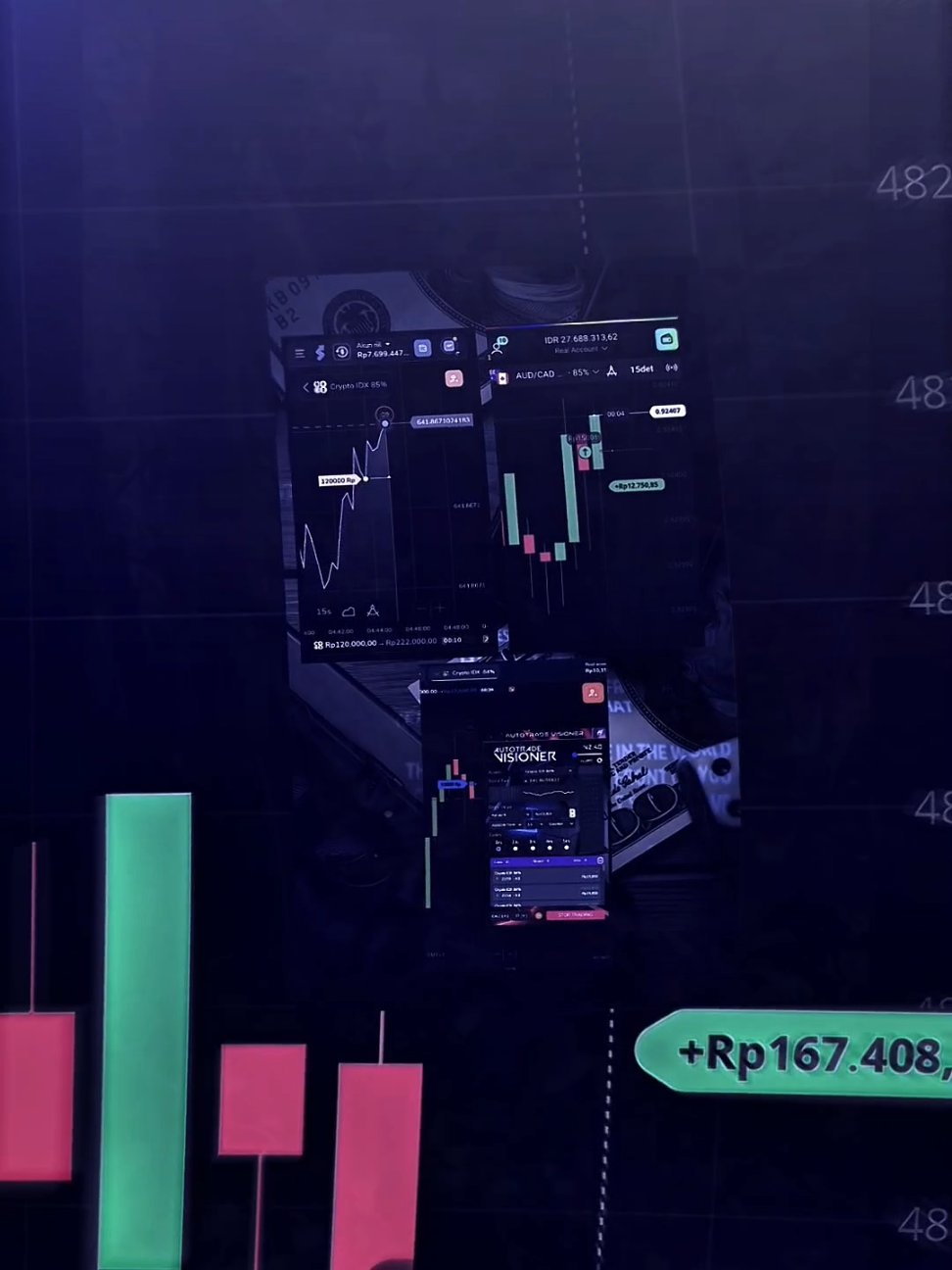 Orang lain sibuk cari konten buat FYP… gua sibuk cari opit bareng VisionX 🤖💰