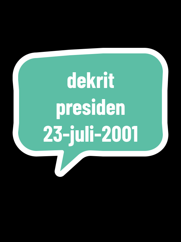 Dekrit Presiden 23 Juli 2001 merupakan dekret atau keputusan (ketetapan) yang dikeluarkan oleh Presiden Indonesia keempat, Abdurrahman Wahid atau akrab dipanggil Gus Dur. Dekret ini dikeluarkan hanya beberapa jam sebelum Gus Dur dilengserkan dari jabatannya oleh Majelis Permusyawaratan Rakyat (MPR) pada 23 Juli 2001. Dengan adanya keputusan pemakzulan tersebut, dekret Presiden Gus Dur otomatis ditolak.Latar belakang Pada 20 Oktober 1999, Abdurrahman Wahid resmi dilantik menjadi presiden Indonesia keempat. Semasa memimpin, Gus Dur dikenal kerap mengeluarkan kebijakan yang dianggap kontroversial dan membuat elite Senayan meradang, salah satunya penghapusan Tap MPR yang membahas tentang pelarangan Partai Komunis Indonesia (PKI). Hubungan Gus Dur dengan DPR memanas saat Panitia Khusus (Pansus) DPR melaporkan adanya dugaan penggunaan dana Yayasan Dana Kesejahteraan Karyawan Bulog sebesar 4 juta dollar AS.Selain itu, Gus Dur juga diduga menggunakan dana bantuan Sultan Brunei Darussalam sebesar 2 juta dollar AS.Berdasarkan tuduhan tersebut, Gus Dur dianggap melanggar UUD 1945 Pasal 9 tentang Sumpah Jabatan dan Tap MPR No. XI/MPR/1998 tentang Penyelenggaraan Negara yang Bebas KKN (korupsi, kolusi, dan nepotisme). Meski tuduhan tersebut belum terbukti, MPR mengagendakan Sidang Istimewa (SI) untuk mencopotnya. Konflik inilah yang mendorong Gus Dur untuk mengeluarkan Dekrit Presiden 23 Juli 2001. Tujuan Dekrit Presiden 23 Juli 2001 Tujuan Dekrit Presiden 23 Juli 2001 yang dikeluarkan oleh Presiden Gus Dur adalah untuk menjaga stabilitas negara akibat gejolak politik yang terjadi dan mempertahankan jabatannya sebagai seorang presiden. Dengan dekret ini, Gus Dur ingin menunjukkan bahwa ia tidak mengakui pelanggaran yang dituduhkan dan ingin menolak SI MPR yang prosesnya sejak awal dinilai ilegal. Oleh sebab itu, hanya beberapa jam sebelum SI MPR digelar, Gus Dur lebih dulu mengeluarkan dekret di Istana Merdeka, Jakarta. Pada 23 Juli 2001 lewat tengah malam, tepatnya pukul 01.30 WIB, Gus Dur mengeluarkan dekret presiden.🗿☕ ib@ᯓ★Soyuzz_History™『𝐇𝐄』 