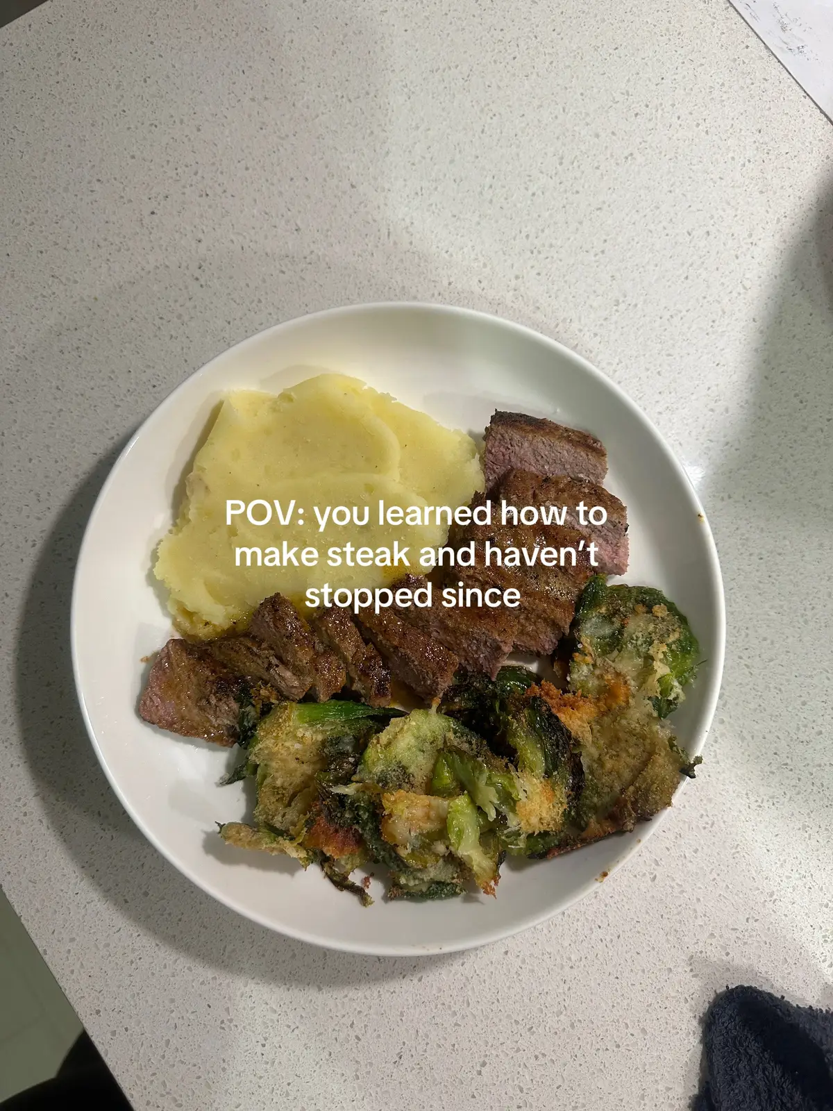 It’s literally easier than cooking chicken and I can’t stop #steak #cooking 