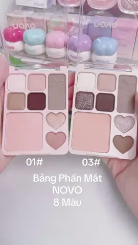 Phấn mắt Novo 8 màu - 'Cứu tinh' cho các nàng lười! Một bảng đủ chuẩn từ trang điểm hàng ngày đến dự tiệc sang chảnh! Bảng Phấn Mắt, NOVO, 8 Màu, Lâ#novo #makeup #beauty #2025 