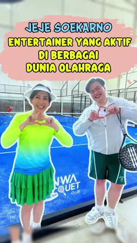 Seru sekali bisa bertemu Kakak Jeje Soekarno @jejesoekarno , seorang entertainer yang aktif juga berolahraga ditekuni saat ini yaitu olahraga padel . . . #wawalukmanofficial #wawalukman #padel #trending 