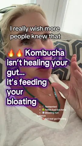 Most people are told kombucha is great for gut health, digestion, and constipation relief, but the truth is it can actually make bloating, gas, and discomfort worse.  Kombucha is a fermented sugar drink that feeds the wrong bacteria in your gut microbiome instead of creating true gut balance. If you’re struggling with constipation, irregular bowel movements, IBS, or just constant bloating, you deserve to know that kombucha is not the gut healing solution you’ve been promised.  Real gut healing looks at the root cause—your digestion, your gut lining, and the balance of good vs bad bacteria—not just trendy drinks.  I’m curious, when you drink kombucha, do you actually feel better, or do your symptoms get worse?