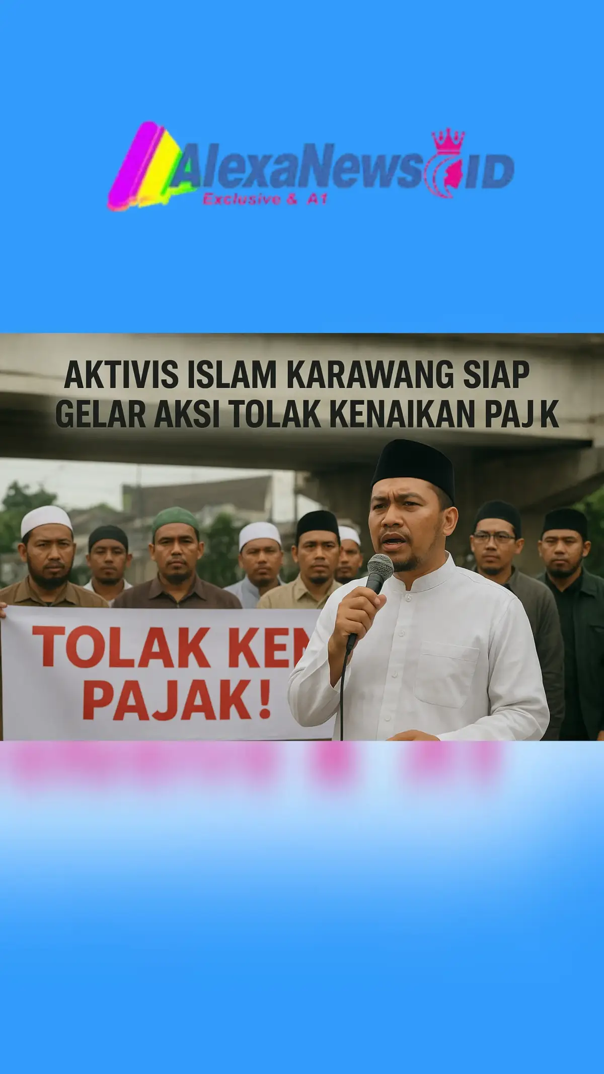 POJOKSATU.id, KARAWANG – Gelombang penolakan terhadap kenaikan Pajak Bumi dan Bangunan Perdesaan dan Perkotaan (PBB-P2) di Kabupaten Karawang kian menguat. Setelah ramai dipersoalkan warga, kini giliran aktivis Islam yang menyatakan sikap tegas menolak kebijakan tersebut. Ketua Forum Aktivis Islam (FAIS) Karawang, Ustadz Sunarto, menegaskan pihaknya tengah mengkonsolidasikan kekuatan untuk menggelar aksi unjuk rasa besar-besaran atau demo akbar. Aksi ini disebut akan meniru langkah serupa yang sebelumnya terjadi di Kabupaten Pati, Jawa Tengah, di mana puluhan ribuan warga turun ke jalan memprotes lonjakan pajak. “Kami dari FAIS menolak keras kebijakan kenaikan pajak ini. Ini bentuk arogansi kebijakan yang perlu dilawan, apalagi kondisi ekonomi masyarakat saat ini sedang lesu,” tegas Ustadz Sunarto kepada wartawan, Rabu (26/8/2025). Menurutnya, kenaikan PBB yang mencapai hingga 400–500 persen jelas membebani masyarakat kecil. Terlebih, daya beli masyarakat menurun, banyak terjadi pemutusan hubungan kerja (PHK), dan situasi ekonomi lokal masih stagnan. “Ini sungguh kebijakan yang sangat tidak peka terhadap penderitaan rakyat. Pemerintah daerah seharusnya hadir memberi solusi, bukan justru menambah beban dengan pajak yang melonjak tinggi,” sambungnya. Ustadz Sunarto menambahkan, pihaknya saat ini sudah menjalin komunikasi dengan para kiai, ormas Islam, hingga tokoh masyarakat Karawang untuk menyatukan sikap. Jika pemerintah tidak segera merespons tuntutan warga, FAIS memastikan akan menggelar aksi demonstrasi damai sebagai bentuk perlawanan moral. “Kalau kebijakan ini tetap dijalankan, kami siap turun ke jalan bersama umat Islam Karawang. Kami akan galang konsolidasi akbar untuk menolak kebijakan ini,” tegasnya. Aktivis Islam mendesak Pemkab Karawang segera mengevaluasi dan membatalkan kenaikan pajak tersebut. Mereka menilai, kebijakan fiskal yang tidak mempertimbangkan kondisi ekonomi rakyat hanya akan memperlebar jarak antara pemerintah dan masyarakat. “Jika pemerintah daerah tidak segera mengoreksi, maka jangan salahkan umat ketika turun melakukan penolakan. Kami tidak ingin Karawang menjadi contoh buruk dalam tata kelola kebijakan publik,” pungkas Ustadz Sunarto. ***