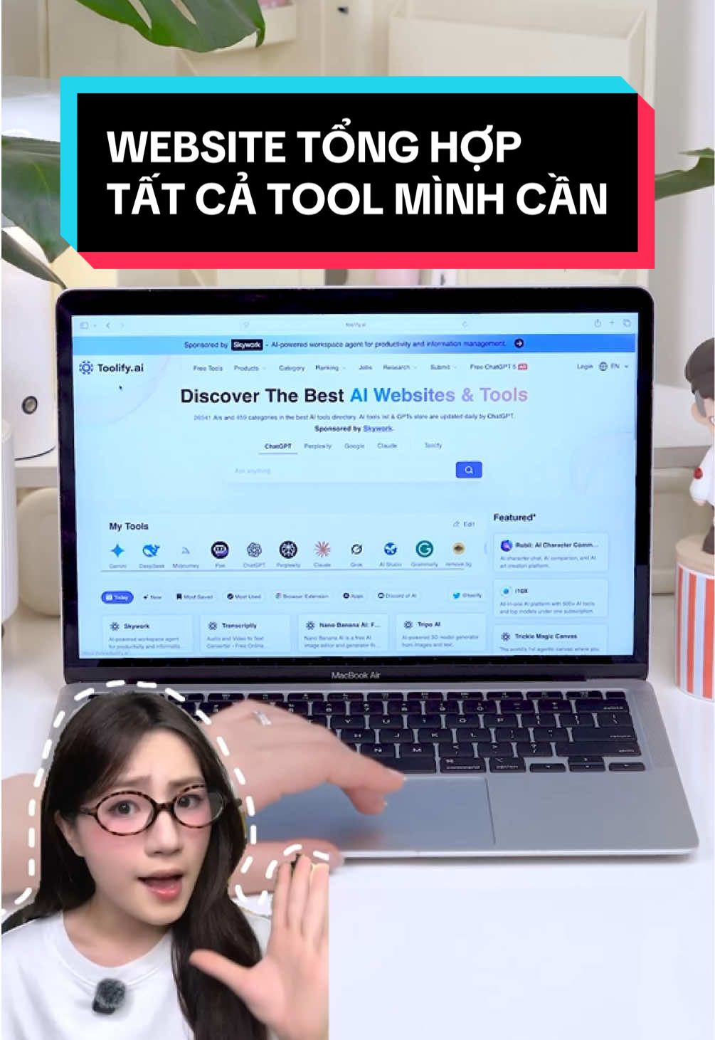 Website tổng hợp tất cả các tool mình cần #toolifyfreeaitools #toolifyai #LearnOnTikTok #ThanhCongNghe #YeuCongNghe 