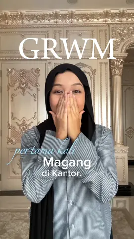 Magang perdana… nervous is real 😅 #fatimahhalilintar 