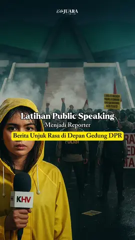 Kalau kamu jadi reporter, berani nggak liput demo kayak gini? #KitaJuara #KitaJuaraCoaching #PublicSpeaking #Reporter 