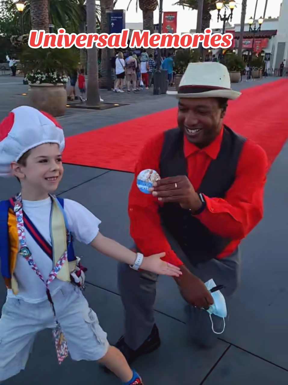 A great memory deserves to be shared! Matt took Luke and I to Universal and this guy spotted luke, getting so excited that he had to come over and sprinkle a little magic to Luke! #universalstudios #universalstudioshollywood #marioworld #toad #onthisday 