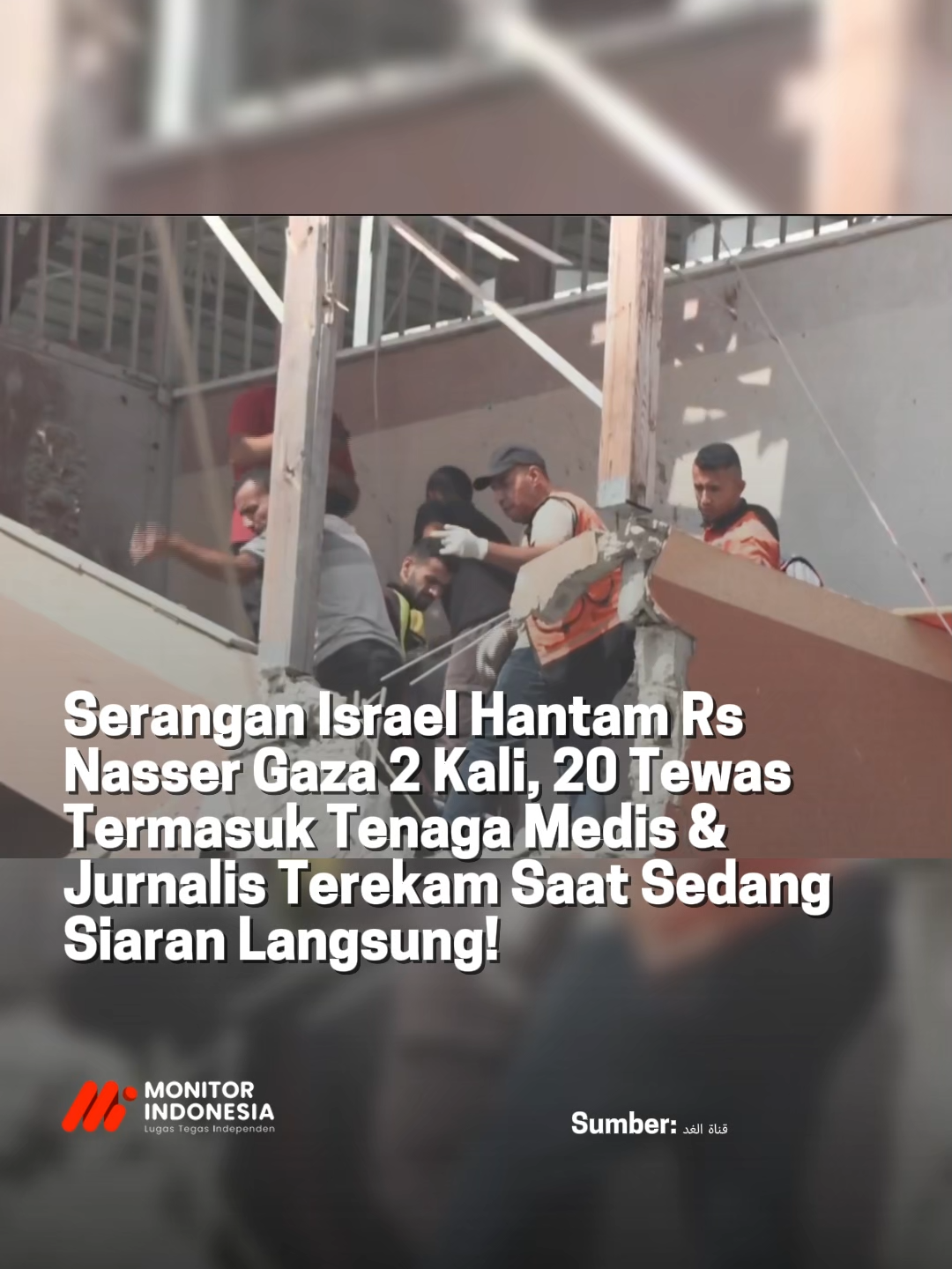 Tragedi memilukan kembali terjadi di Gaza. Kompleks Rumah Sakit Nasser di Gaza selatan menjadi sasaran dua serangan udara Israel pada Senin. Menurut Kementerian Kesehatan Palestina, setidaknya 20 orang tewas, termasuk tenaga kesehatan dan jurnalis dari berbagai media internasional. Serangan beruntun ini juga melukai banyak orang dan memperburuk krisis kemanusiaan di Gaza. Serangan terhadap fasilitas kesehatan dan pekerja media kembali menuai kecaman internasional, menyoroti penderitaan warga sipil yang terus meningkat di tengah konflik berkepanjangan. #Gaza #palestine#palestina#israel #RSNasser #SaveGaza #IsraelPalestina #BeritaInternasional #FreePalestine #indonesia #Viral #fyp #beritaterkini #Beritaindonesia