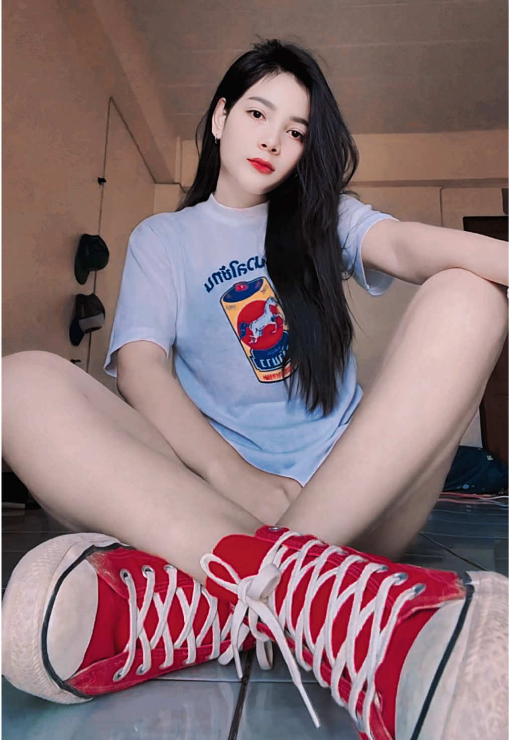 เวิร์สแดงดิว๊าาา❤️‍🔥🇺🇸 #fypシ     #CapCut #converse  