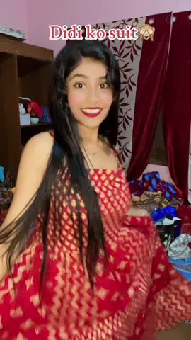 Teej ni bitaye Didi ko suit lagayerw Kahile hola kasaile  gift dini😂#view #single #foryou #fyp 