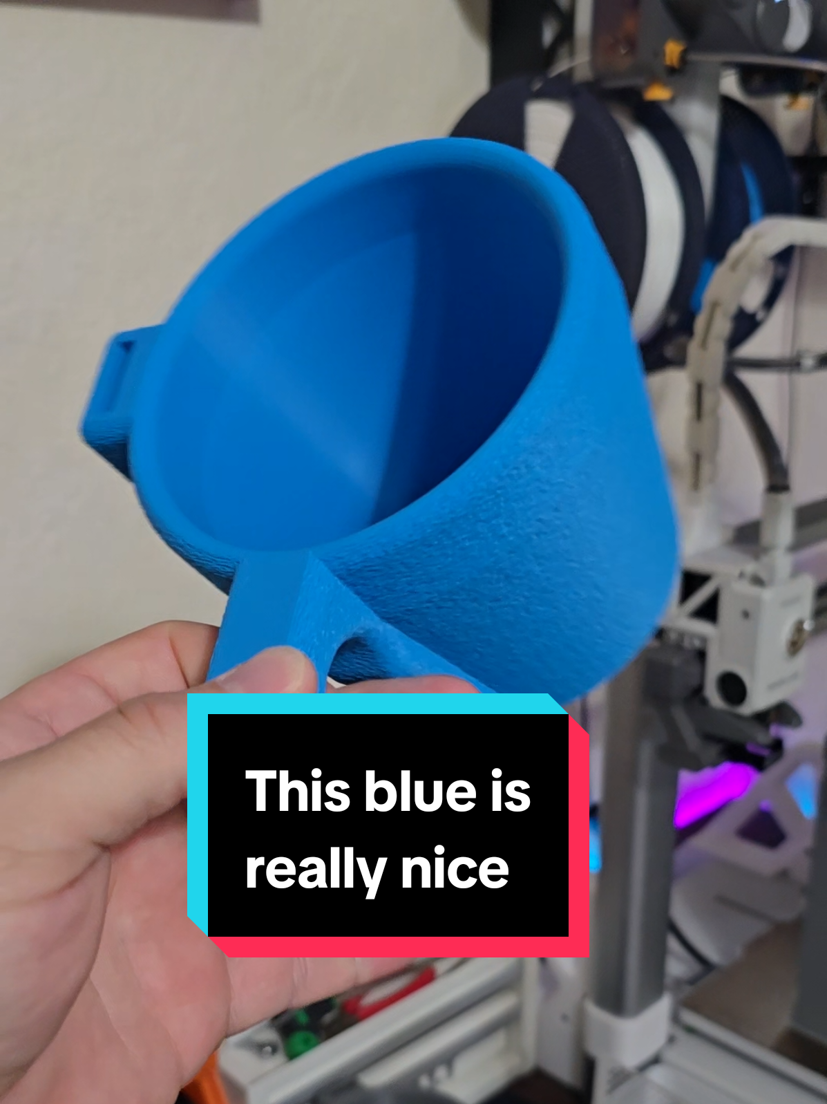 Sunlu killed it witg tgis awraome Cyan PLA. #Tech #3dprinter #3dprinted #3dprinting #3dprint 