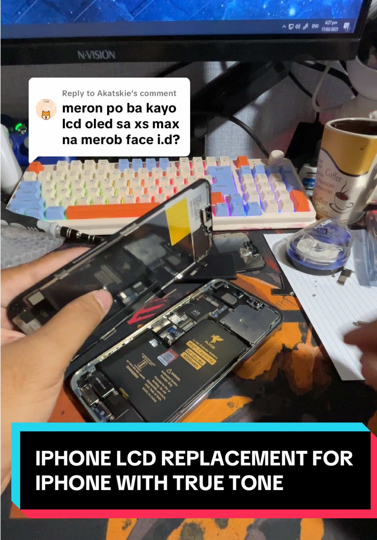 Replying to @Akatskie flycdi lcd with truetone. #replacementlcdforiphone #flycdilcdforiphone #iphonelcd #iphonereplacementlcd #flycdilcd 