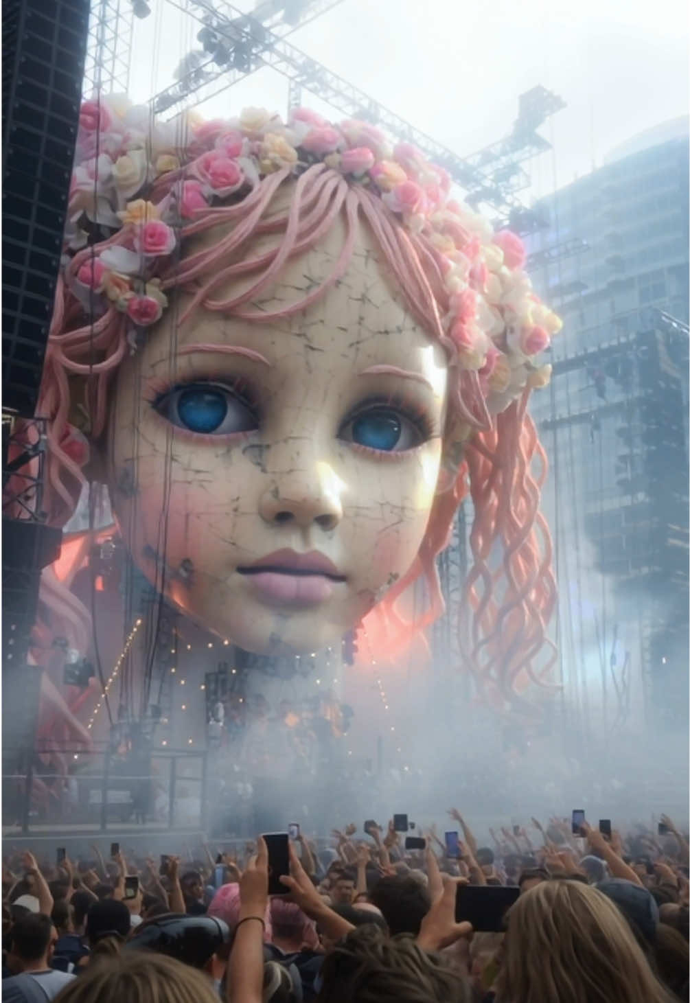 📍🌹🎀NULORA // Shellskin Frequency   🗓 2025.03.03 She danced until the coating cracked.   Until the crowd saw what lay beneath.   Still, they didn’t stop.   #NULORA #visualritual #loopvisual #dollcore #techno